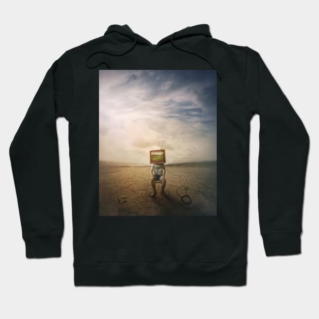 eco TV headed Hoodie by psychoshadow